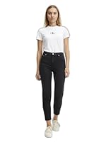 Calvin Klein Jeans Women's Mom Jeans, Denim Black, 26W x 30L
