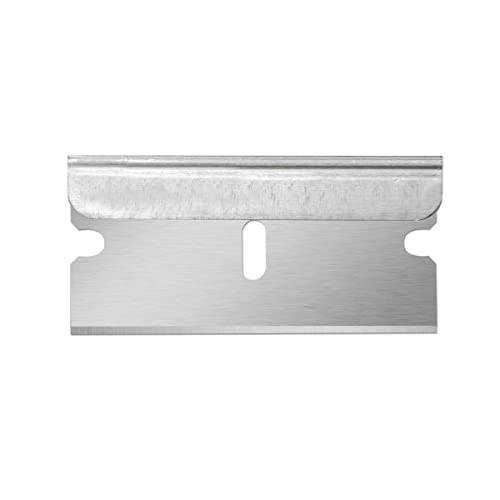 American Line Single Edge Razor Blades - 100 Blades - .009" Heavy Duty High Carbon Steel Utility Blades With Aluminum Backing - Fit Box Cutters And Razor Blade Scraper - 66-0089 #TOP2