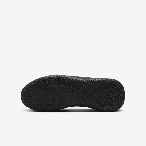 Nike Jr. Tiempo Legend 10 Club Little/Big Kids' Indoor/Court Low-Top Soccer Shoes (DV4354-002, Black/Deep Jungle/Black) Size 2.5