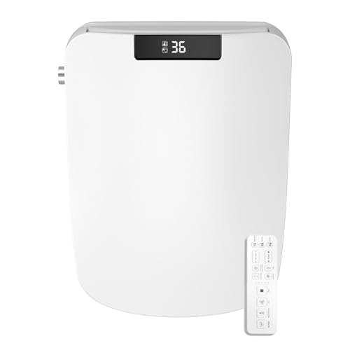 TCSMSDMO Compatible For Auto Open Square Smart Toilet Cover Display Bidet Intelligent Heating Seat Wc