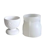 Silikonform für Eier zum Valentinstag, für Tassen, Eier, Halter, Schokolade, Backharz, Gießprojekte