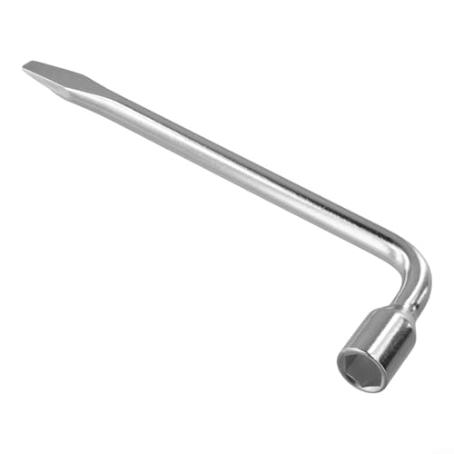 Image of 17mm 19mm 21mm Wheel Wrench Socket Spanner for Lug Nuts Bolts Heavy Duty Car Hand Tool with Extended Handle for Tight Fasteners (17mm)