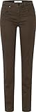 BRAX Damen Style Shakira Five-Pocket wertigem Baumwollsatin Hose, Khaki, 29W / 30L