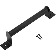 plplaaoo Long Handle, Elegant Door Pull, Closet Door Hardware, Barn Door Handle, Sliding Door Handle, Black Heavy Duty Carbon Steel Pull Handle for Sliding Barn Door Closet Wooden Gate Hardware