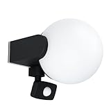 Photo Gallery eglo lampada da parete per esterni rubio, lampada da esterno con rilevatore di movimento, sensore crepuscolare, lampada da parete in alluminio fuso in nero, plastica in bianco, e27, ip44 Photo Gallery eglo lampada da parete per esterni rubio, lampada da esterno con rilevatore di movimento, sensore crepuscolare, lampada da parete in alluminio fuso in nero, plastica in bianco, e27, ip44