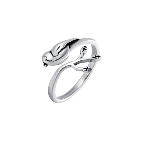 Bague colibri argent 925 anti erreur de taille anneau réglable