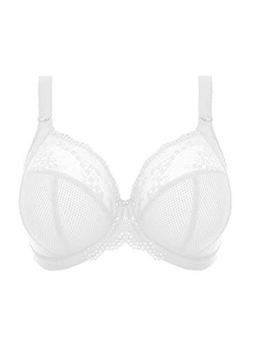Image of Elomi Women's Charley Stretch Plunge Bra: Stretch Lace & Mesh, Racerback Option. Low Plunge UK Sizes D-JJ, US Sizes D-N