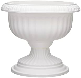 Southern Patio 18" Grecian Urn, White