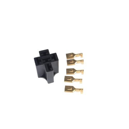 Soporte de enchufe de relé automotriz de 5 pines con terminales de cobre para instalaciones 12v 4