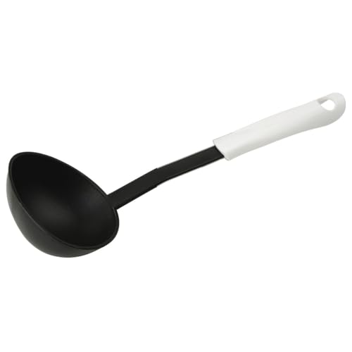 Fackelmann 49227 Louche, Louche de Cuisine, Ustensile de Cuisine, Polypropylène, Nylon, Blanche, Noire, 30,5 cm x 10 cm x 6,3 cm