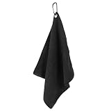 Sorcristy 11.8' X 11.8' Microfiber Golf Towel With Carabiner Clip, Premium Ultra Absorbent Waffle Pattern For Clubs Balls, Golf Accessories Gifts For Men Women