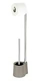 Incl. escobilla para el WC con cabeza de cepillo reemplazable en color negro de 8,5 cm de Ø
