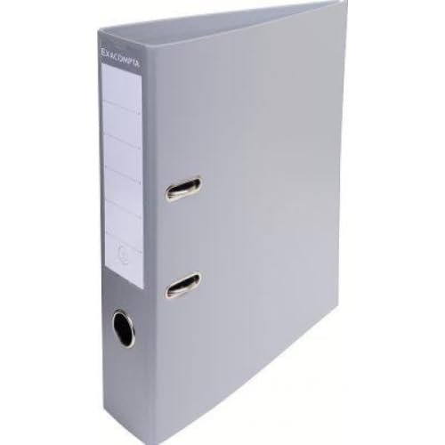 Lot de 10 Classeur à levier A4, dos 70mm, recouvert PVC, coloris gris