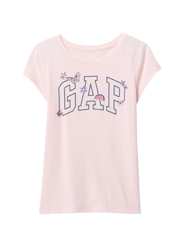 Image of Gap Girls Short Sleeve Logo Tee T-Shirt