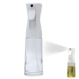 Fácil de limpiar: el pulverizador de aceite de oliva es fácil de limpiar. Vierte agua caliente, agita bien y pulveriza agua con una bomba y enjuaga con agua limpia.