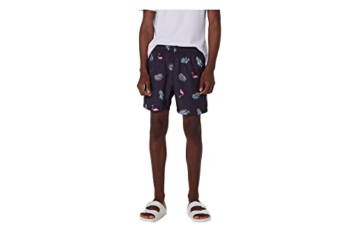 Shorts Praia Estampado Masculino Azul Marinho P