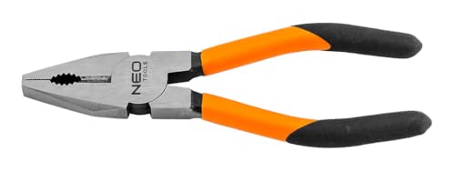 NEO TOOLS Kombinerki, 160 mm / 180 mm / 200 mm, do cięcia drutów, kabli i małych prętów, chwyta i formuje różne materiały – uniwersalne szczypce – niezawodne narzędzie dla profesjonalistów i