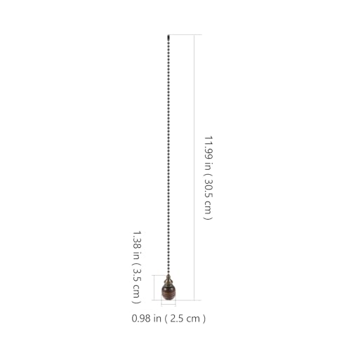 Image of OSALADI Vintage Ceiling Fan Pull Chain 12 Inch Decorative Light Pendant Extension for Ceiling Fans and Lamps Easy to Install Durable Pull Chain Accessory