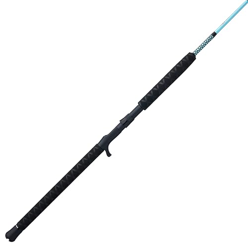 Ugly Stik 6'2' Carbon Jigging Casting Rod, 1 Piece Fishing Rod, Medium Heavy Rod Power, 50-130 lb Line Rating, Lure Rating 5-8 oz