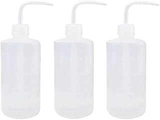 Bottle,Plant Flower Watering Squeeze Bottle,3 Pack Safety Wash Bottle with Narrow Mouth,500ml Plastic Economy Natural Squeeze Condiment Water Bottle Caps for Plant