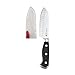 Sabatier Forged Triple-Rivet Santoku Knife with Self-Sharpening Blade Cover, High-Carbon Stainless Steel, 5-inch Razor-Sharp Kitchen Knife for Cutting Fruit and Vegetables