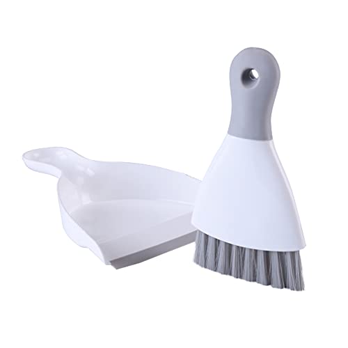 Yonill Small Dustpan And Brush Set, Whisk Broom And Dust Pans With Rubber Edge, Mini Hand Broom And Dustpan Cleaning Tool For Cars, Desk, Keyboard, Countertop And Pet Nest (2 Pack) #TOP2