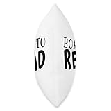 INSPIREMETEES Funny Book Lover's Quotes Apparel Book Lover's Quotes and Sayings Born to Read Throw Pillow, 16x16, Multicolor