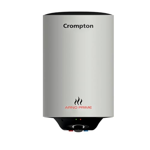 Crompton Arno Prime 15-L Geyser | Designed for Hard Water | 5 Star Energy Efficient Water Heater |Advanced 3 Level Safety |Suitable for High Rise Buildings |8 Year Tank & 4 Year Element Warranty