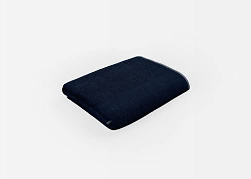 Serviette art dream en éponge de coton hydrophile de couleur unie, set de bain assorti serviette invité et lingette en éponge 400 g au mètre carré invité 40 x 60 cm bleu nuit Cover