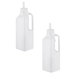 Housoutil Pequeño Animal Bebida Bebida de Bebida 850Ml Alimentador de Té Bibering de Lactancia Topper Oveja Alimentando Leche Bebida para Beber para Potro Botella de Cola 2Pcs