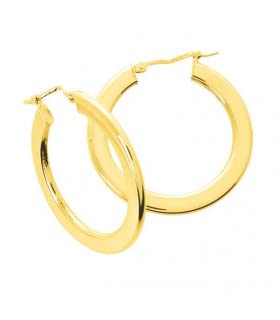 Créoles MARVA en Or Jaune 18 Carats de 22 mm pour Femme