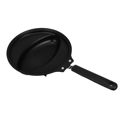 SOLUSTRE 1Pc Nonstick Frying Pan Omelet Pan Ergonomic Design Heat Insulation Black Cooking Essential for Home for Omelets and Rice Dishes Easy to Store and Use