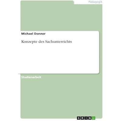 Konzepte des Sachunterrichts