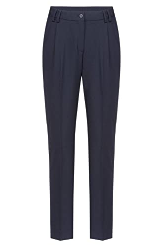 GREIFF Damen-Hose Bundfalte RF Premium Regular Fit, hohe Leibhöhe, Bundfalte mit schmalem Beinverlauf, Knöchellang, 2 Seitentaschen, Vorderhosenfutter, Fußweite 34 cm