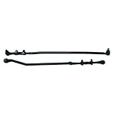 KarParts360 For Jeep Wrangler 1997-2006 Steering Kit | Rear | True Jeep TJ | Black | Metal | Heavy Duty | Left-Hand Drive Models Only | Excluded Steering Stabilizer