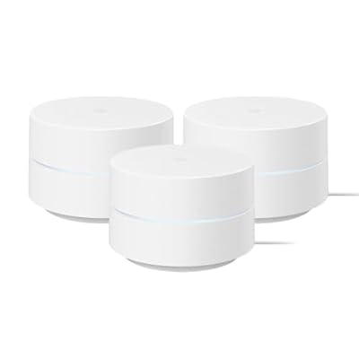 Google WiFi - AC1200 - Mesh WiFi System - WiFi Router - 4500 Sq Ft Coverage - Non-Retail Packaging - 3 Pack - Snow