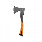 Universalaxt Axt Beil Profi Fiberglas Stiel Gartenaxt Spaltbeil Spaltaxt Forstaxt Mehrzweckaxt (800g)