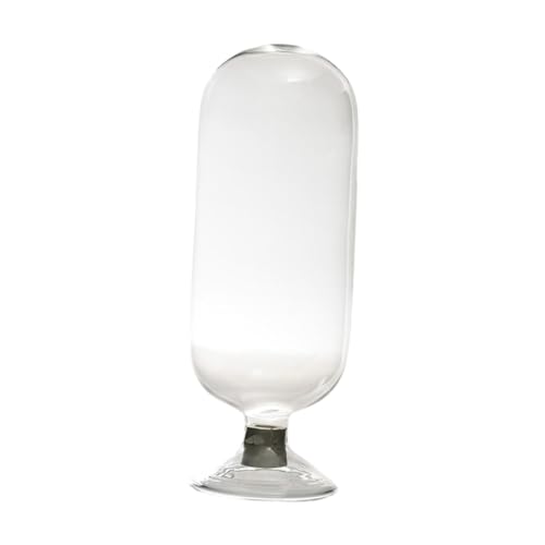 Fenteer Tarro de Cristal Transparente con Forma de Campana, Soporte Ligero para 80 Cerillas, Multiusos, para Chimenea, Botella de Campana, L
