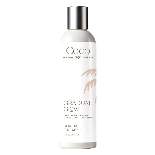 Coco Gradual Glow Self-Tanning Lotion – Body & Face Self Tanner, ...