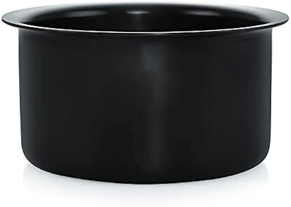 NIRLON Hard Anodised Cook Tope/Gas Stove Compatible Boiling Tope Patila - 3 Litre (Black)
