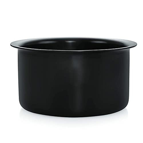 NIRLON Hard Anodised Cook Tope/Gas Stove Compatible Boiling Tope Patila - 3 Litre (Black)