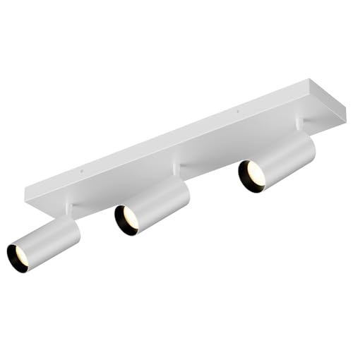 Image of Spotlight Indoor Ceiling LED Light,3 Lights 60W Modern Spot Light Fixtures 4000K White Accent 300Adjustable Picture Painting For Living Room Bedroom Hallway Gallery Flush Mount Directional Lighting