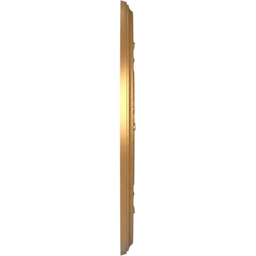Image of Ekena Millwork CMP10BABGL Baltimore Thermoformed PVC Ceiling Medallion (Fits Canopies up to 4 1 /4 inch), 10 inchOD x 3 1 /2 inchID x 3 /4 inchP, Bright Coat Gold