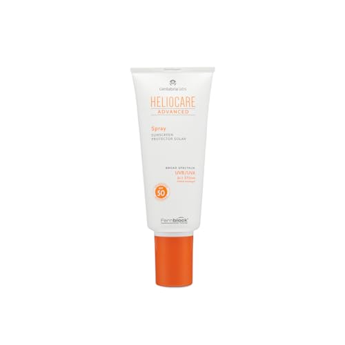 Heliocare Advanced Spray SPF 50 - Crema Solar Corporal, Ligera, de Rápida Absorción, para Todo Tipo de Piel, Alta Protección, Spray Multiposición, 200ml