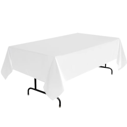 Nappe rectangulaire en polyester infroissable pour table de salle à manger - 2