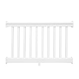 Weatherables Yorkshire Porch and Deck Railing Kit – Vinyl Railing Kit for Decks, Porches, Balconies, and More, Versatile Outdoor Railing (White, 36” x 4')