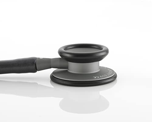 Image of ADC - 619SM Adscope Lite 619 Ultra Lightweight Clinician Stethoscope with Tunable AFD Technology, Smoke Finish with Metallic Gray Tubing