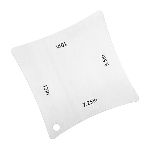 Vaguelly ギター指板半径測定ツール 属製フレットボード定規 弦高ネックストレート測定用 軽量コンパクト設計 持ち運び便利 ギター用品