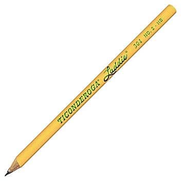 Image of TICONDEROGA Laddie Pencils, Wood-Cased #2 HB Soft without Eraser, Yellow, 12-Pack (13040)