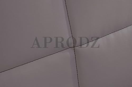 Image of APRODZ Upholstered King Size Bed with Box Storage (Light Grey Leatherette)